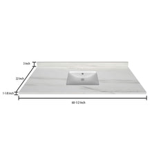 Load image into Gallery viewer, Stock Top 3 CM Woodgrain 60.5 Single In W x 22 In D - Bathroom Vanities Outlet