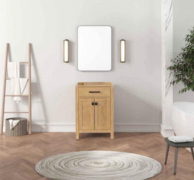 London 24 Inch- Single Bathroom Vanity in Desert Oak - Bathroom Vanities Outlet
