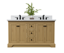 Load image into Gallery viewer, Marietta 60 Double Bath Vanity Solid Wood Oak Renovate for Less Atlanta Roswell Marietta Norcross
