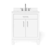 Load image into Gallery viewer, Clifden 30" White Vanity with Quartz Top - Bathroom Vanities Outlet