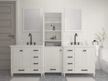 Load image into Gallery viewer, Windsor 96 inch All Wood Vanity in White - Cabinet Only - Bathroom Vanities Outlet
