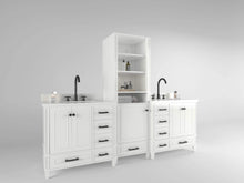 Load image into Gallery viewer, Windsor 96 inch All Wood Vanity in White - Cabinet Only - Bathroom Vanities Outlet