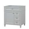 Kensington 29.5 Right in All Wood Vanity in Metal Gray - Cabinet Only - Bathroom Vanities Outlet