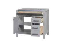 Load image into Gallery viewer, London 35.5 Inch- Single Bathroom Vanity in Metal Gray - Bathroom Vanities Outlet