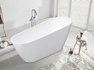 Layla Slipper 59 Inch Freestanding Tub - Bathroom Vanities Outlet
