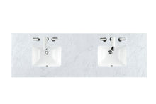 Load image into Gallery viewer, Renovate for Less Atlanta 72" Double 3 CM Top, Carrara White Marble w/ Sink