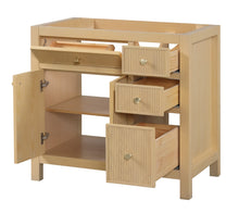 Load image into Gallery viewer, Bristol 35.5 in. All Wood Vanity in Natural White Ash - Cabinet Only