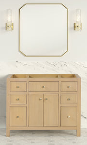 Bristol 41.5 in. All Wood Vanity in Natural White Ash - Cabinet Only