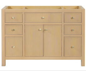 Bristol 47.5 in. All Wood Vanity in Natural White Ash - Cabinet Only