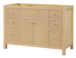 Bristol 47.5 in. All Wood Vanity in Natural White Ash - Cabinet Only