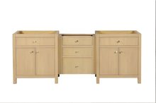 Load image into Gallery viewer, Bristol 84 in. (3 Drawer Bridge) All Wood Vanity in Natural White Ash - Cabinet Only