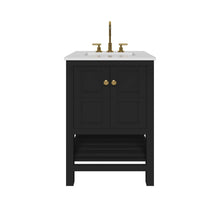 Load image into Gallery viewer, Nearmé Dallas 23.5 Inch Bathroom Vanity in Black- Cabinet Only - Bathroom Vanities Outlet
