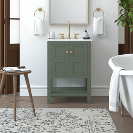 Nearmé Dallas 23.5 Inch Bathroom Vanity in Sage- Cabinet Only - Bathroom Vanities Outlet