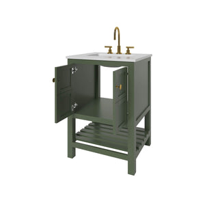 Nearmé Dallas 23.5 Inch Bathroom Vanity in Sage- Cabinet Only - Bathroom Vanities Outlet