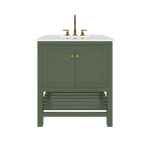 Load image into Gallery viewer, Nearmé Dallas 29.5 Inch Bathroom Vanity in Sage- Cabinet Only - Bathroom Vanities Outlet