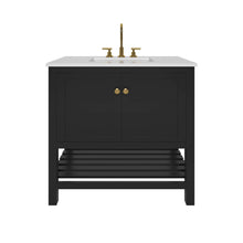 Load image into Gallery viewer, Nearmé Dallas 35.5 Inch Bathroom Vanity in Black- Cabinet Only - Bathroom Vanities Outlet