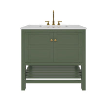 Load image into Gallery viewer, Nearmé Dallas 35.5 Inch Bathroom Vanity in Sage- Cabinet Only - Bathroom Vanities Outlet
