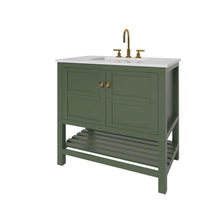 Load image into Gallery viewer, Nearmé Dallas 35.5 Inch Bathroom Vanity in Sage- Cabinet Only - Bathroom Vanities Outlet