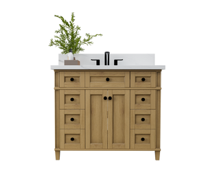 Kensington 42 Bath Vanity Solid Wood Oak Renovate for Less Atlanta Roswell Marietta Norcross