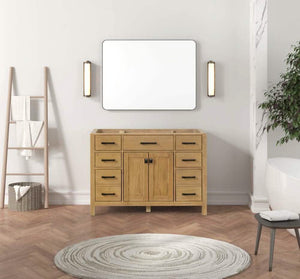 London 47.5 Inch- Single Bathroom Vanity in Desert Oak - Bathroom Vanities Outlet