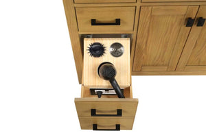 London 59.5 Inch- Double Bathroom Vanity in Desert Oak - Bathroom Vanities Outlet