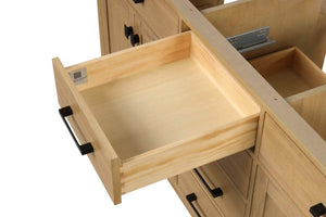 London 59.5 Inch- Single Bathroom Vanity in Desert Oak - Bathroom Vanities Outlet