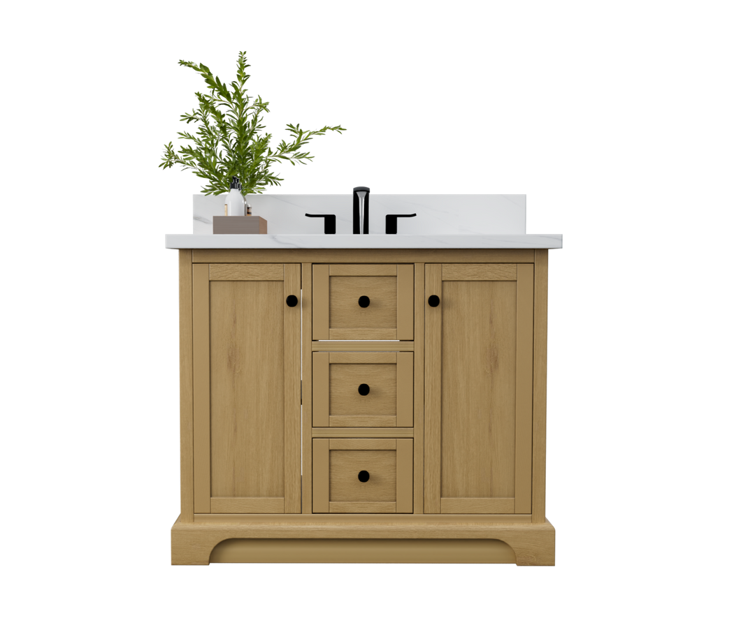 Marietta 42 Bath Vanity Solid Wood Oak Renovate for Less Atlanta Roswell Marietta Norcross