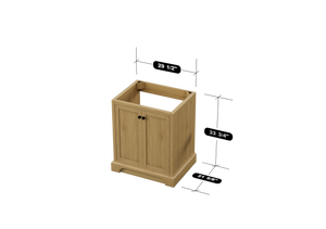 Marietta 29.5 inch Bathroom Vanity in Desert Oak - Cabinet Only