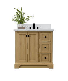 Marietta 35 Bath Vanity Solid Wood Oak Renovate for Less Atlanta Roswell Marietta Norcross