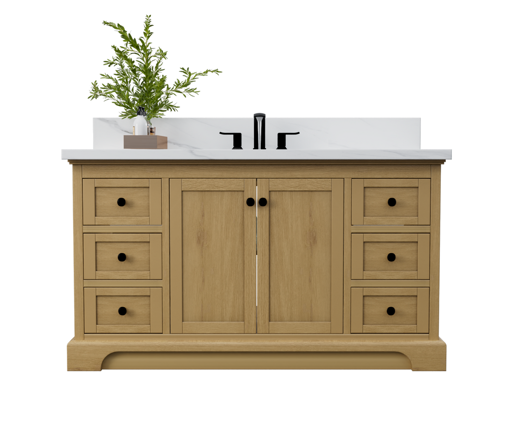 Marietta 60 Bath Vanity Solid Wood Oak Renovate for Less Atlanta Roswell Marietta Norcross