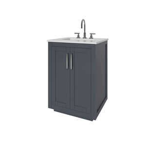 Nearmé Miami 23.5 Inch Bathroom Vanity in Grey- Cabinet Only - Bathroom Vanities Outlet