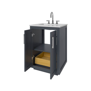 Nearmé Miami 23.5 Inch Bathroom Vanity in Grey- Cabinet Only - Bathroom Vanities Outlet