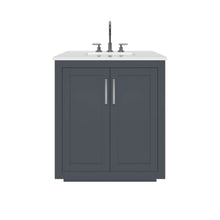 Load image into Gallery viewer, Nearmé Miami 29.5 Inch Bathroom Vanity in Grey- Cabinet Only - Bathroom Vanities Outlet