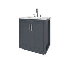 Load image into Gallery viewer, Nearmé Miami 29.5 Inch Bathroom Vanity in Grey- Cabinet Only - Bathroom Vanities Outlet