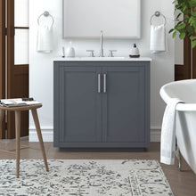 Load image into Gallery viewer, Nearmé Miami 35.5 Inch Bathroom Vanity in Grey- Cabinet Only - Bathroom Vanities Outlet