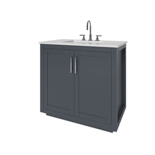 Load image into Gallery viewer, Nearmé Miami 35.5 Inch Bathroom Vanity in Grey- Cabinet Only - Bathroom Vanities Outlet