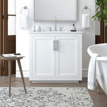 Load image into Gallery viewer, Nearmé Miami 35.5 Inch Bathroom Vanity in White- Cabinet Only - Bathroom Vanities Outlet