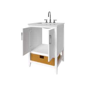 Nearmé New York 23.5 Inch Bathroom Vanity in White- Cabinet Only - Bathroom Vanities Outlet