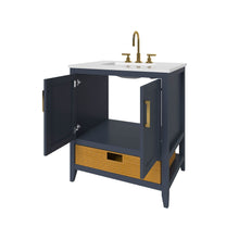 Load image into Gallery viewer, Nearmé New York 29.5 Inch Bathroom Vanity in Blue- Cabinet Only - Bathroom Vanities Outlet