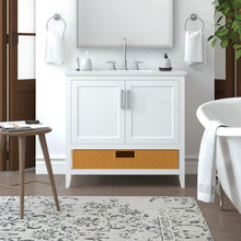 Load image into Gallery viewer, Nearmé New York 35.5 Inch Bathroom Vanity in White- Cabinet Only - Bathroom Vanities Outlet