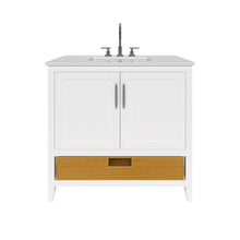Load image into Gallery viewer, Nearmé New York 35.5 Inch Bathroom Vanity in White- Cabinet Only - Bathroom Vanities Outlet