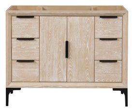 Oxford 41.5 Inch Bathroom Vanity in Whitewashed Ash