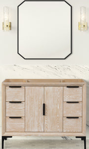 Oxford 41.5 Inch Bathroom Vanity in Whitewashed Ash
