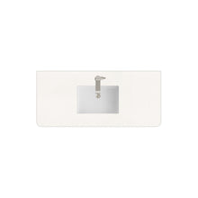 Load image into Gallery viewer, Renovate for Less Atlanta 48" Single Radius Cut Top, 3 CM White Zeus Silestone w/ Sink