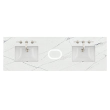 Load image into Gallery viewer, Renovate for Less Atlanta 72" Double Top, 3 CM Ethereal Noctis Silestone w/ Sink &amp; FreePower Wireless Charger (040)