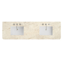 Load image into Gallery viewer, Renovate for Less Atlanta 72" Double Radius Cut Top, Widespread 3CM Tajnar Eclos w/ Sink