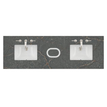 Load image into Gallery viewer, Renovate for Less Atlanta 72" Double Top, 3 CM Parisien Bleu Silestone w/ Sink &amp; FreePower Wireless Charger (040)