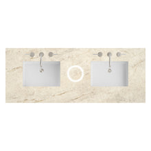 Load image into Gallery viewer, Renovate for Less Atlanta 60" Double Top, 3CM Tajnar Eclos w/ Sink &amp; FreePower Wireless Charger