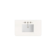 Load image into Gallery viewer, Renovate for Less Atlanta 36" Single Radius Cut Widespread, 3 CM White Zeus Silestone w/ Sink