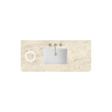 Load image into Gallery viewer, Renovate for Less Atlanta 48" Single Radius Cut Top, Widespread 3CM Tajnar Eclos w/ Sink &amp; FreePower Wireless Charger